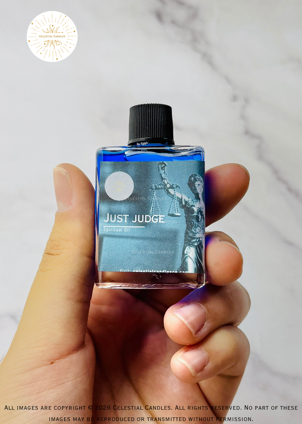 Just Judge Spiritual Oil to Prepare Candles