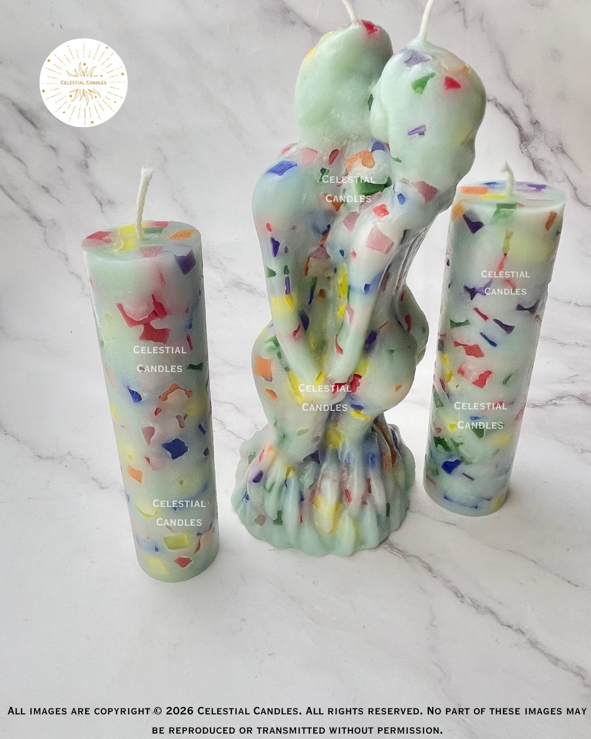 Chakra Love Candles/Velas Amor Chakra
