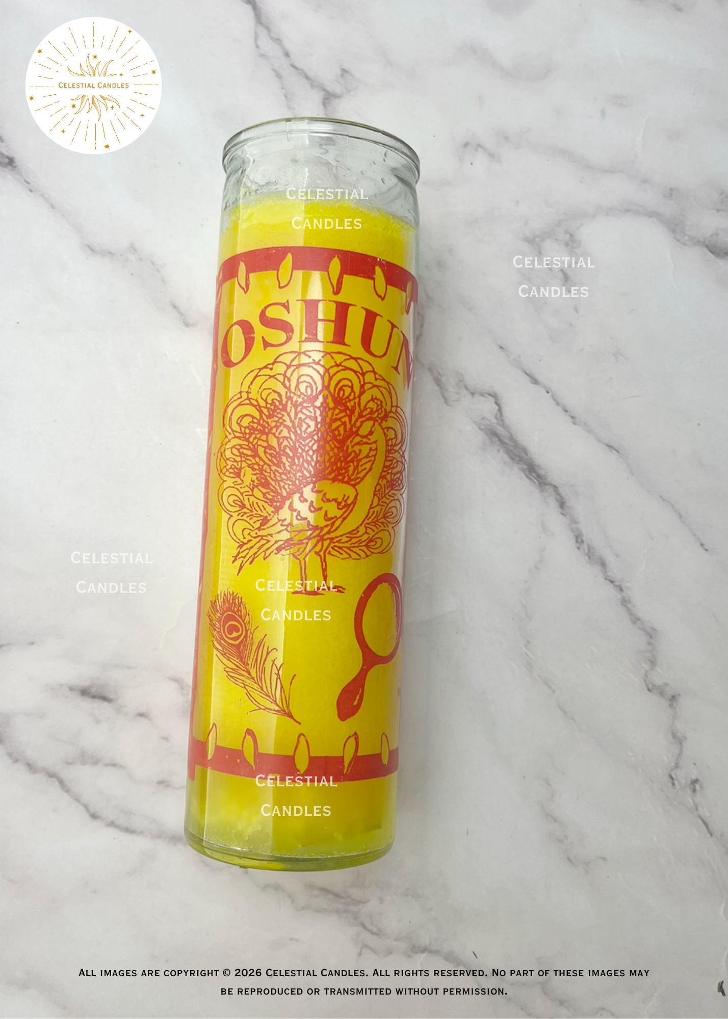 Oshun Glass Candle/Vela Vidrio Oshun