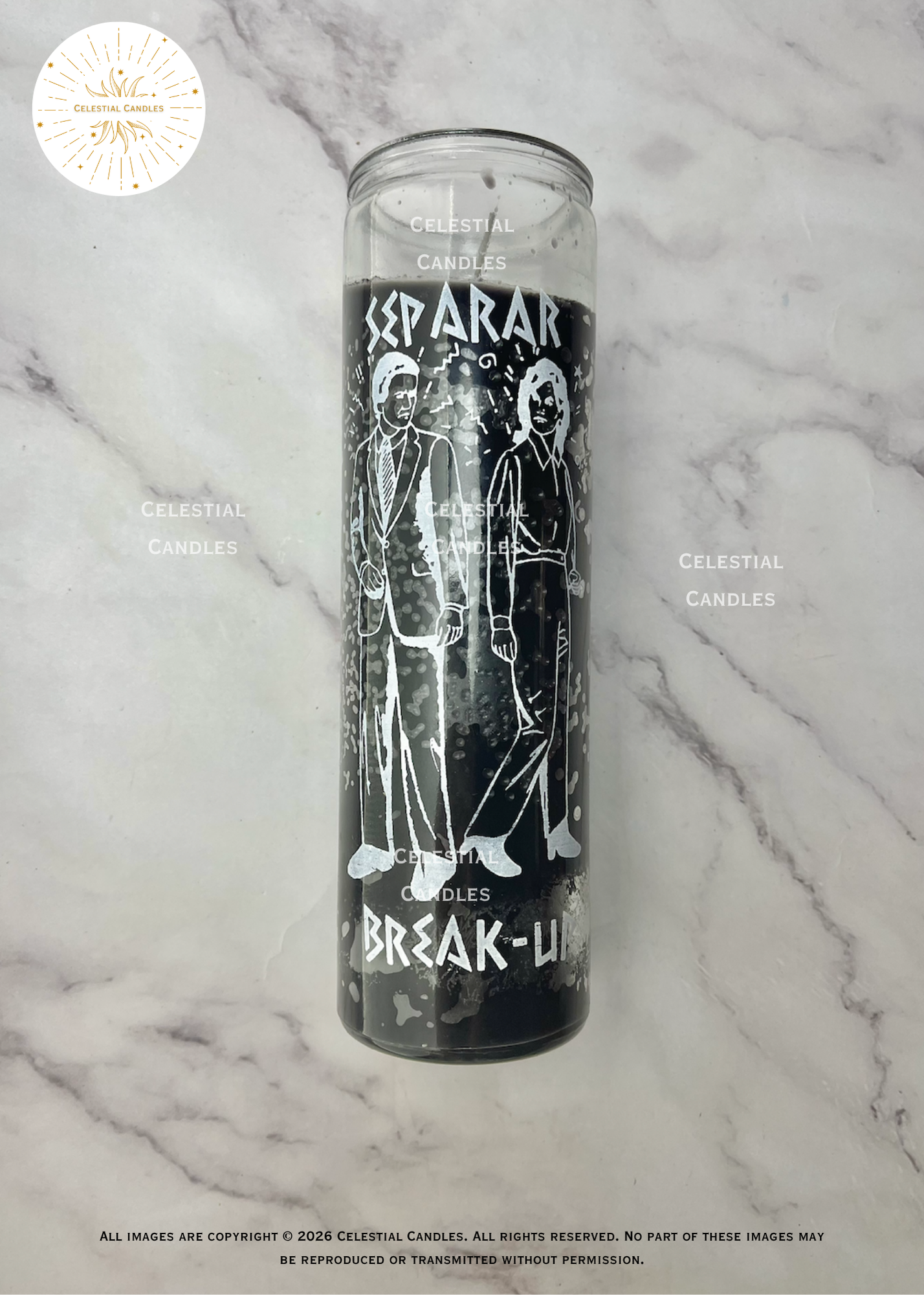 Break-Away Black Candle