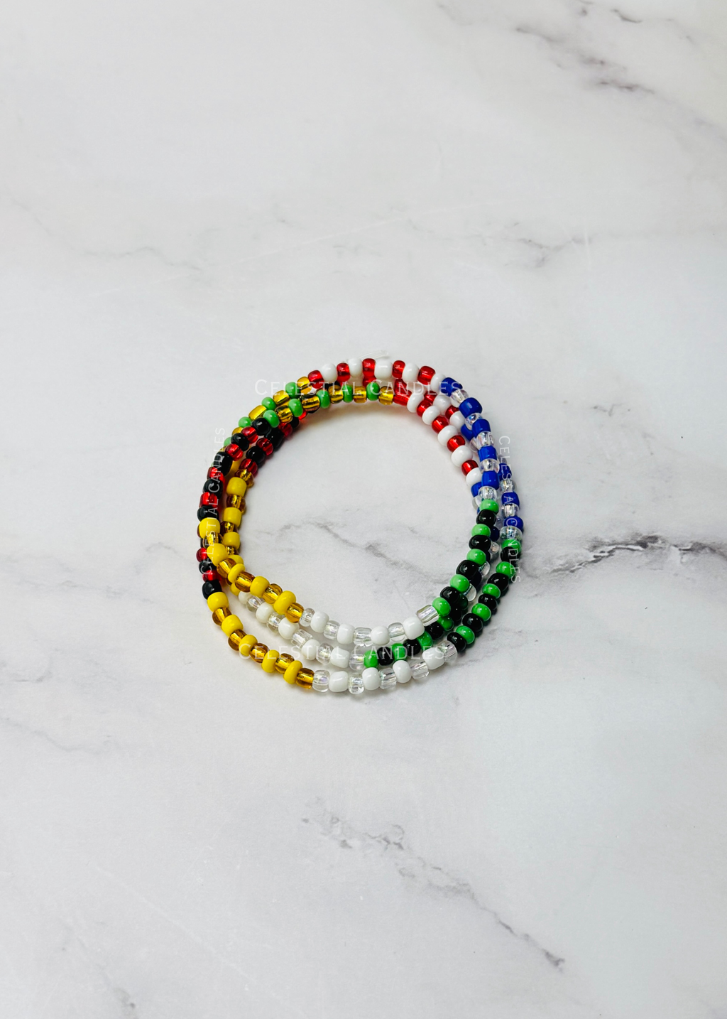 Orisha Santeria Beaded Necklaces, Obatala, Chango, Ibiji, Oshun, Ochun, Ogun, Orula, Elegua, Yemaya, Ochosi, & Orishas, 7 African Powers