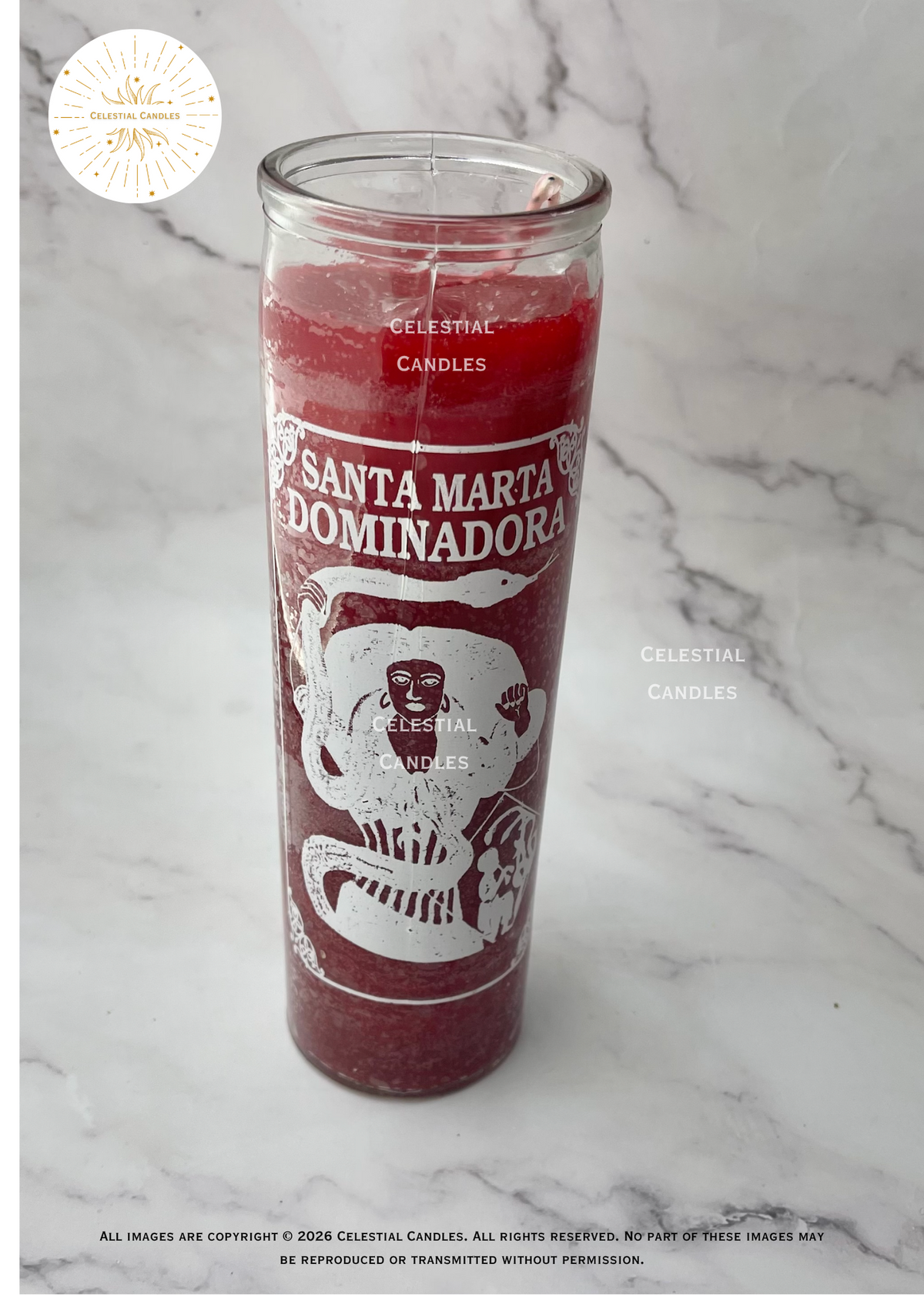 Saint Martha Dominator Candle/Santa Martha Dominadora Vela