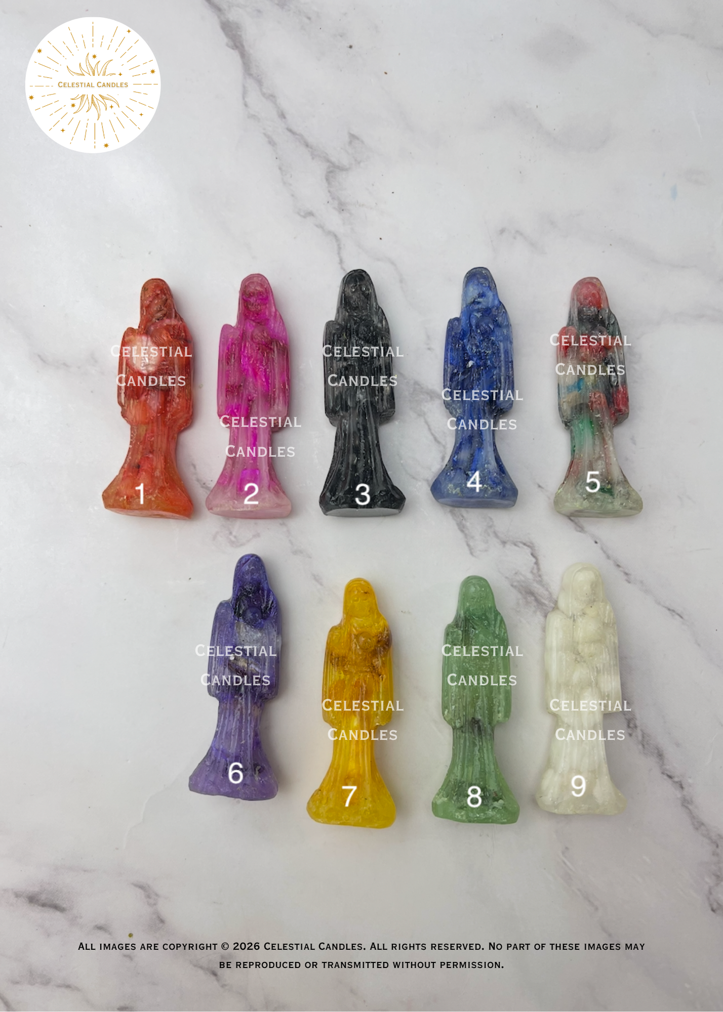 Holy Death Statues /Santa Muerte Estatuas