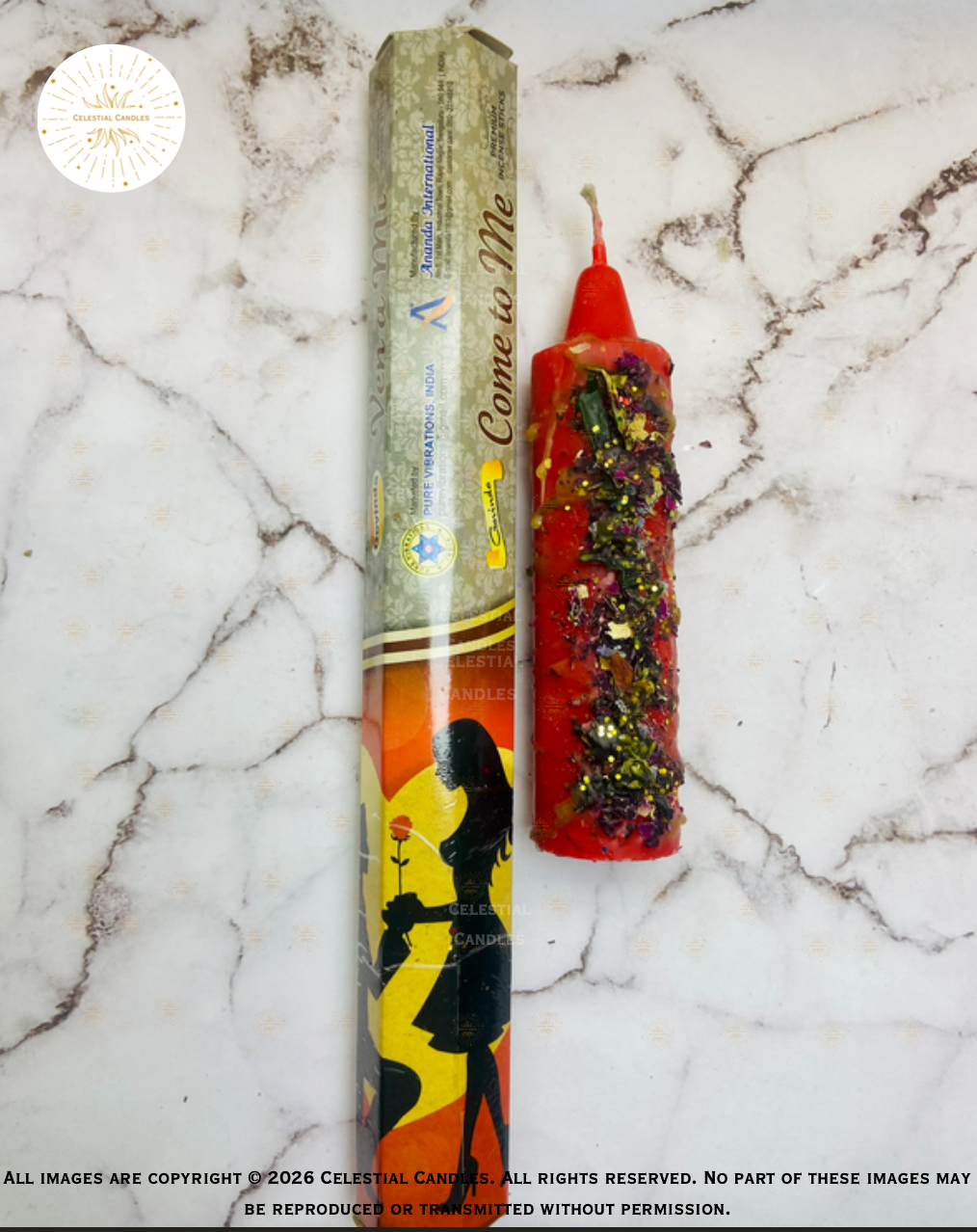 Come Candle Set /Vela Ven Conjunto